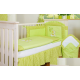 Conjunto de cama bebé  5 elementos urso estrela verde